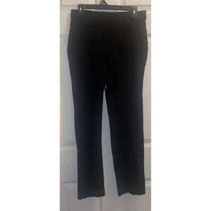 Linda Matthews Chino Stretch Pants Denim-Jean-Style Black - Medium